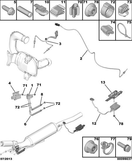 CITROËN/PEUGEOT 96 753 584 80 - NOx-senzor, NOx-katalizator www.molydon.hr