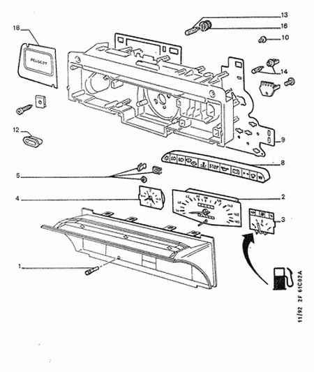 PEUGEOT 6103 13 - INSTRUMENT CLUST CIRCUIT RIVET www.molydon.hr