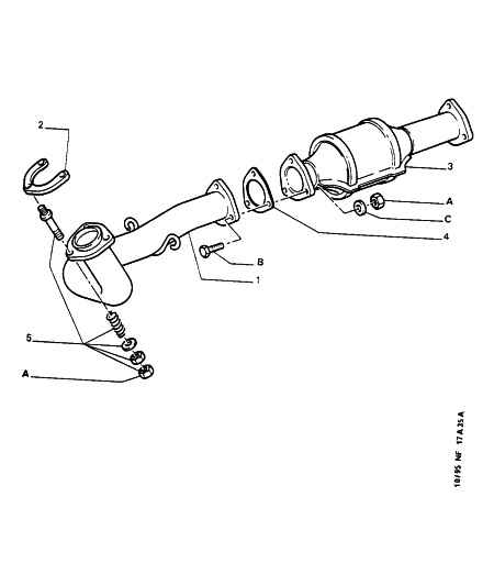 HAMM 1710 94 - EXHAUST FRONT PIPE GASKET www.molydon.hr