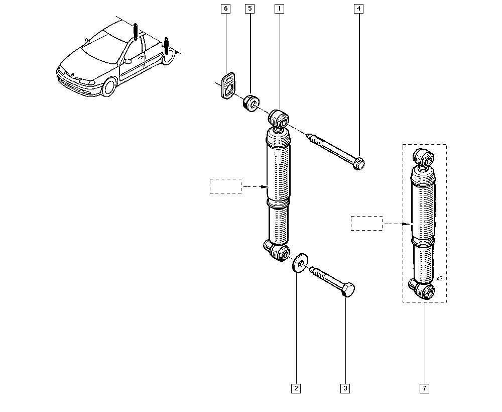 RENAULT 562103288R - Amortizer www.molydon.hr