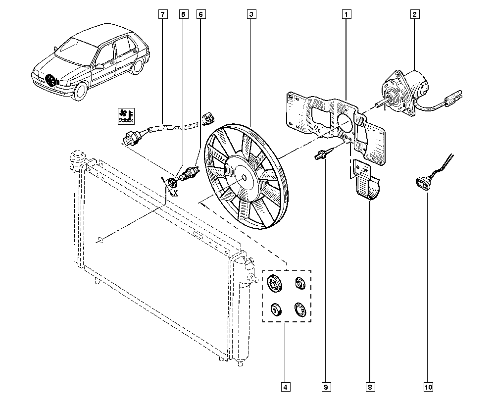RENAULT 77 00 653 324 - Ventilator, hladjenje motora www.molydon.hr
