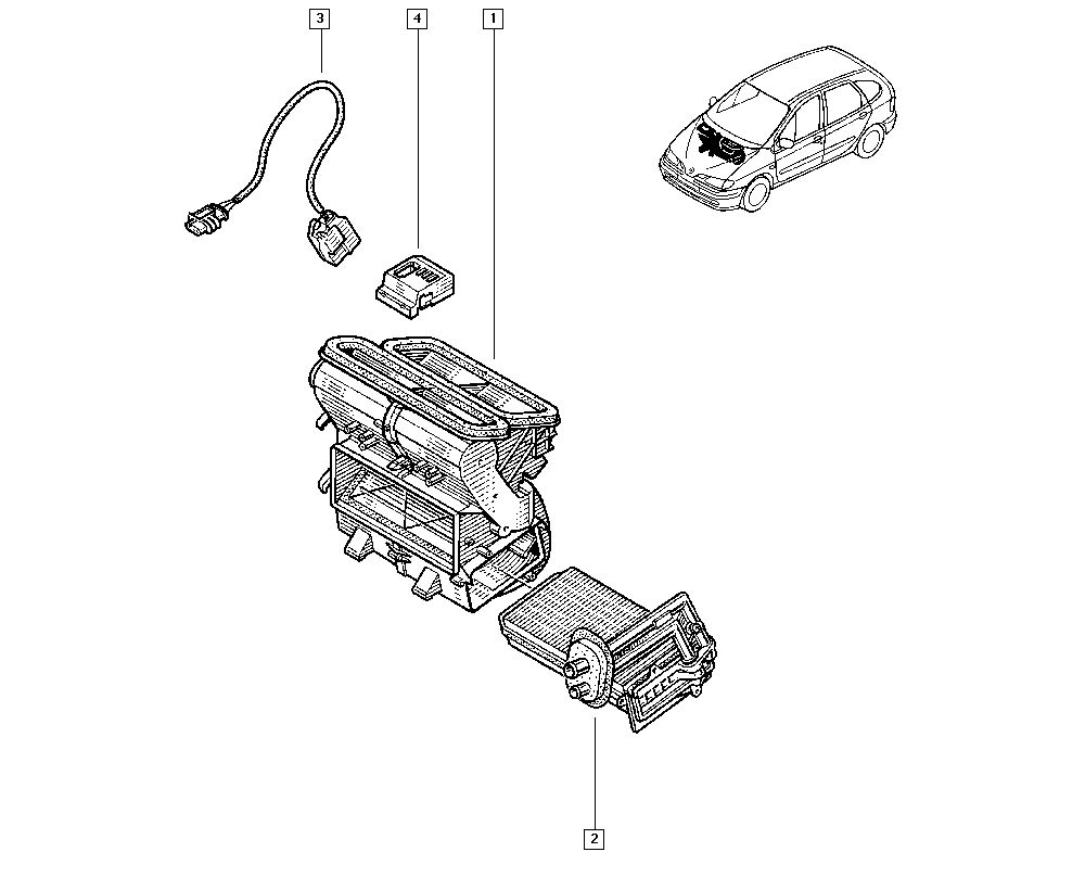 RENAULT 77 01 205 450 - Izmjenjivač topline, grijanje unutrasnjeg prostora www.molydon.hr
