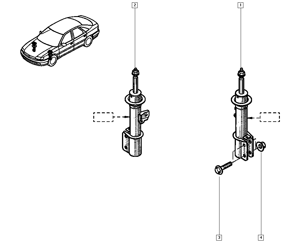 RENAULT 77 00 426 728 - Amortizer www.molydon.hr