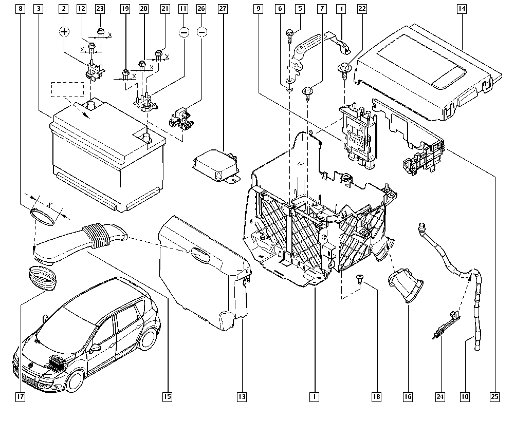 RENAULT 77 11 238 598 - Akumulator  www.molydon.hr