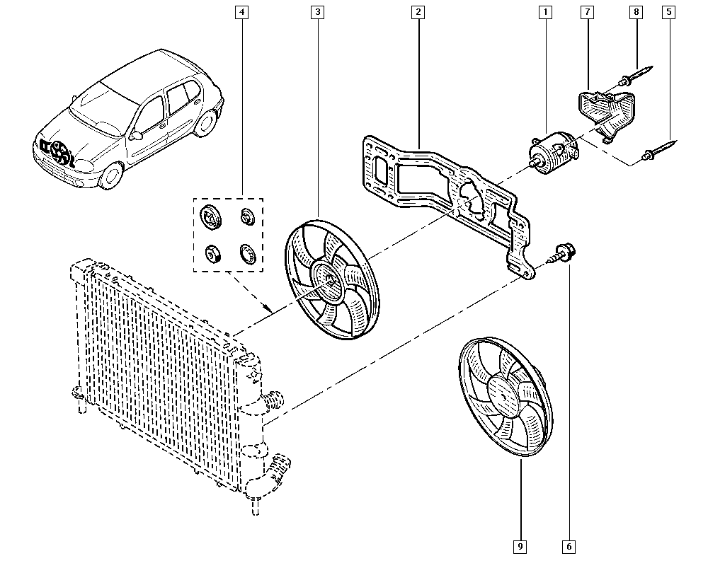 NISSAN 7701046627 - Ventilator, hladjenje motora www.molydon.hr