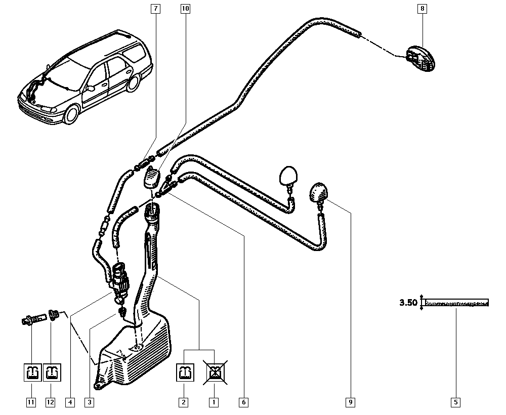 RENAULT 7700823915 - Prskalica tekućin za pranje vjetrobrana www.molydon.hr