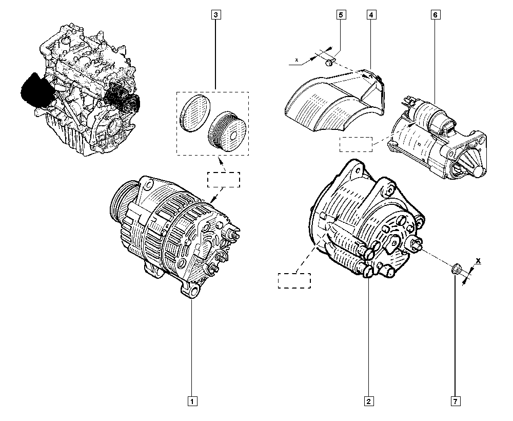 RENAULT 231007788R - Remenica, alternator www.molydon.hr