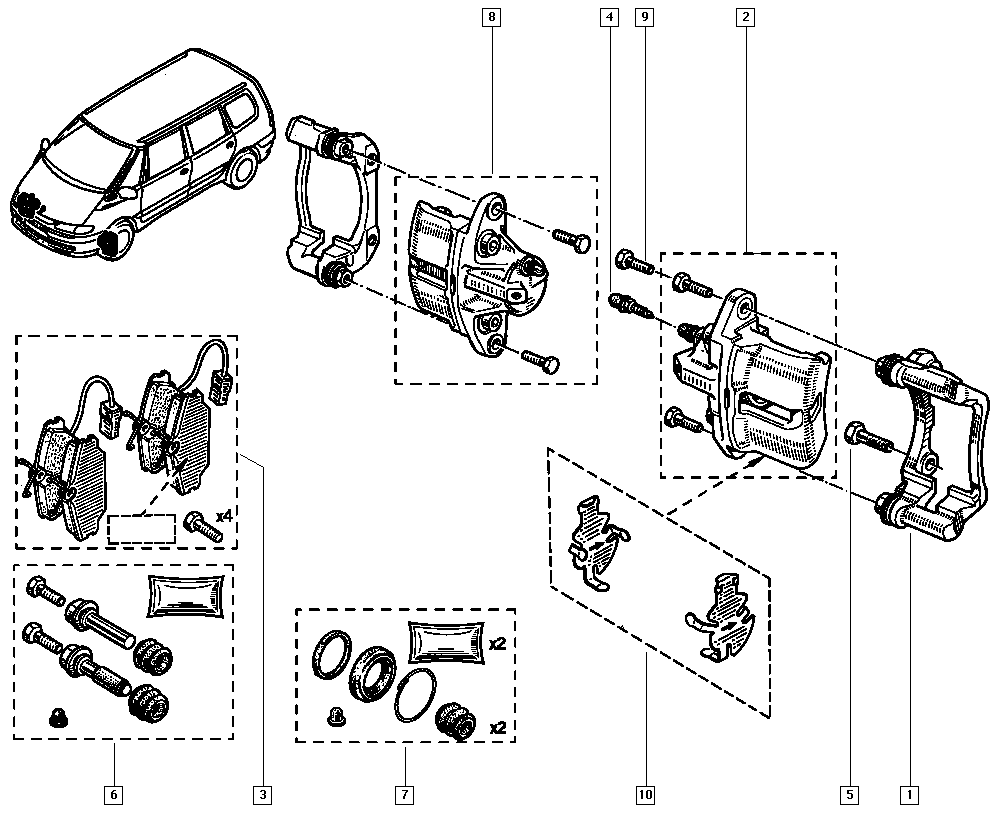 RENAULT 6025407835 - Komplet Pločica, disk-kočnica www.molydon.hr