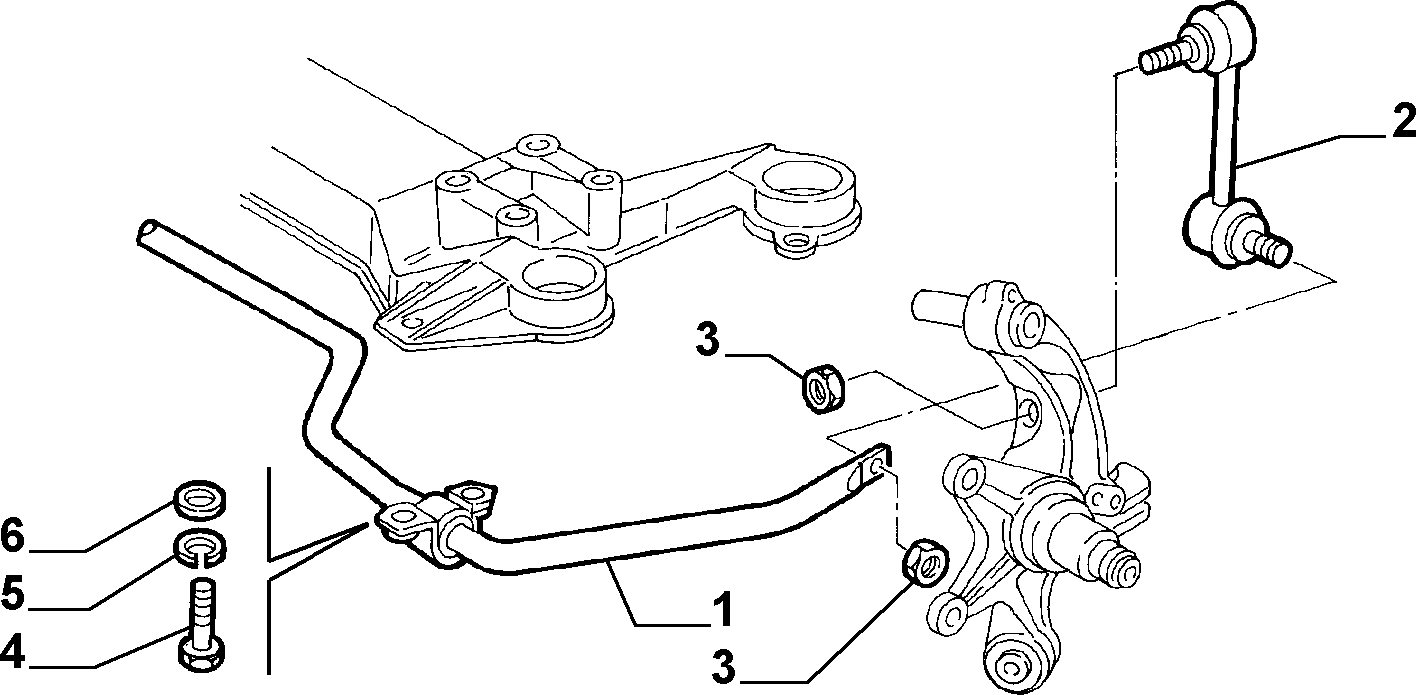 Lancia 60628255 - Šipka/spona, stabilizator www.molydon.hr