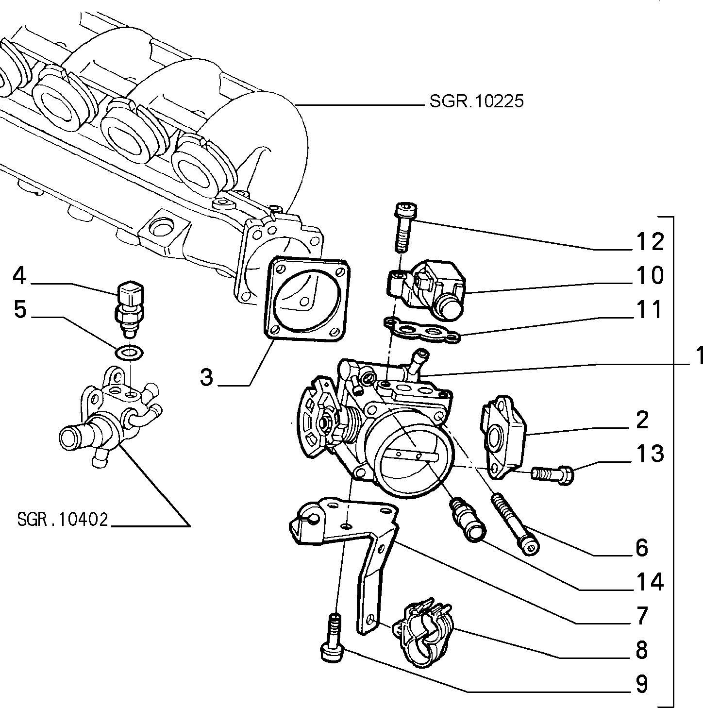 Lancia 7637025 - Senzor, položaj leptirakarburatora www.molydon.hr