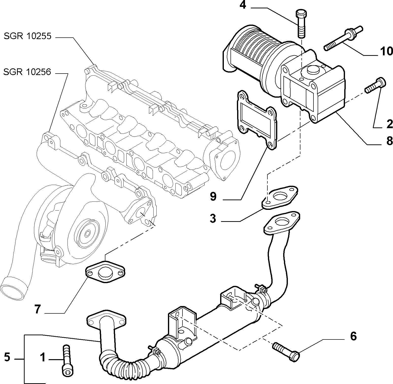 Opel 55210701 - Hladnjak, EGR recirkulacija Ispušnih plinova www.molydon.hr