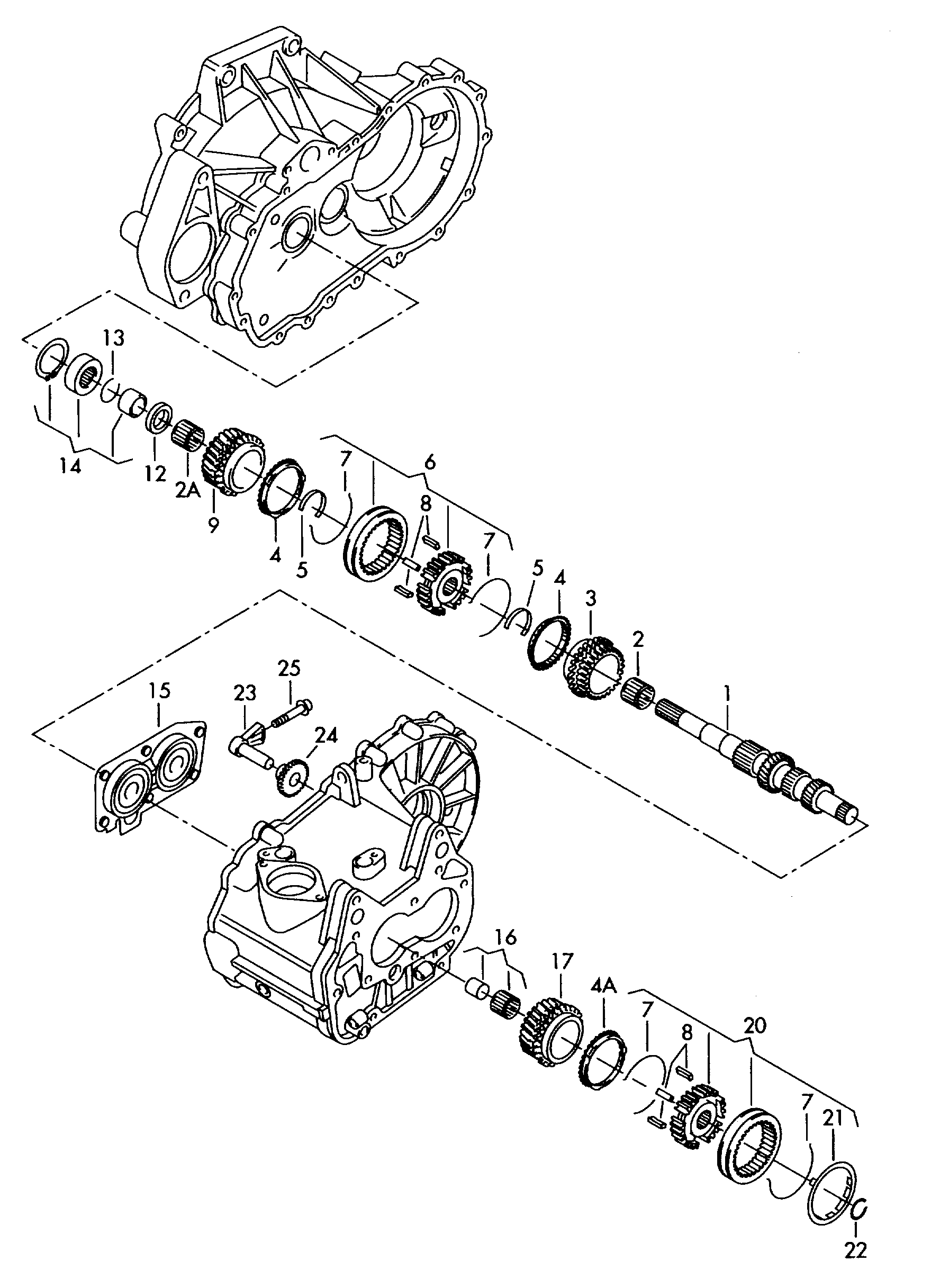 VW 02T 311 375 K - Set za popravak, ručni mjenjač www.molydon.hr