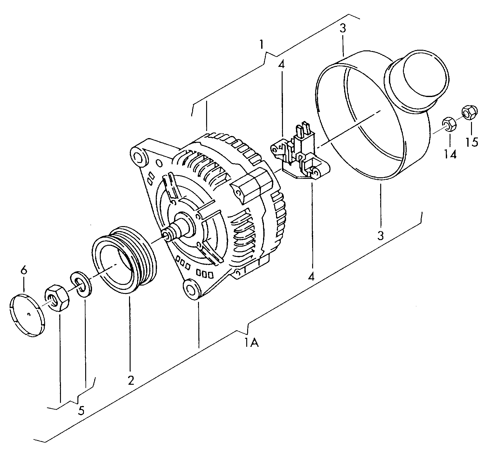 VW 038903803C - Voltage regulator www.molydon.hr