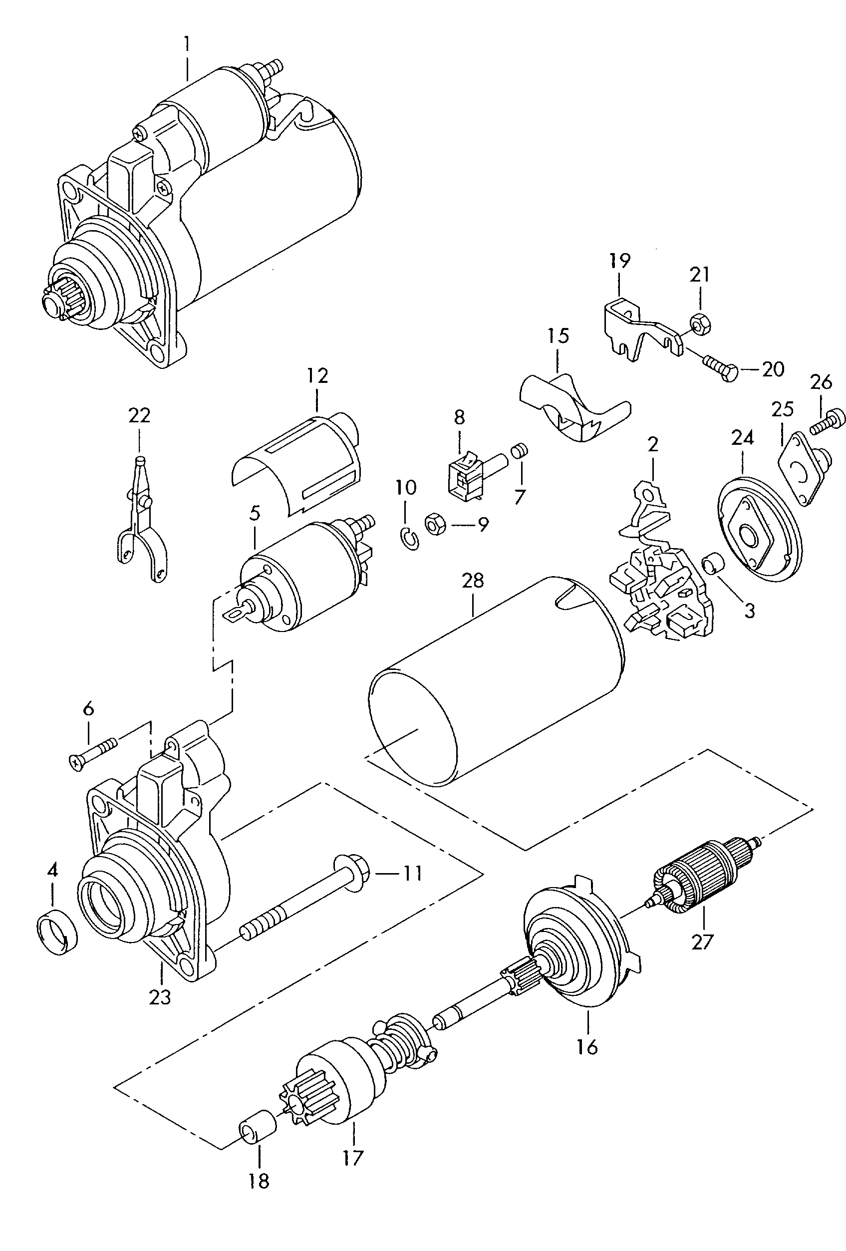 VW (FAW) 0AM911023B - Starter www.molydon.hr