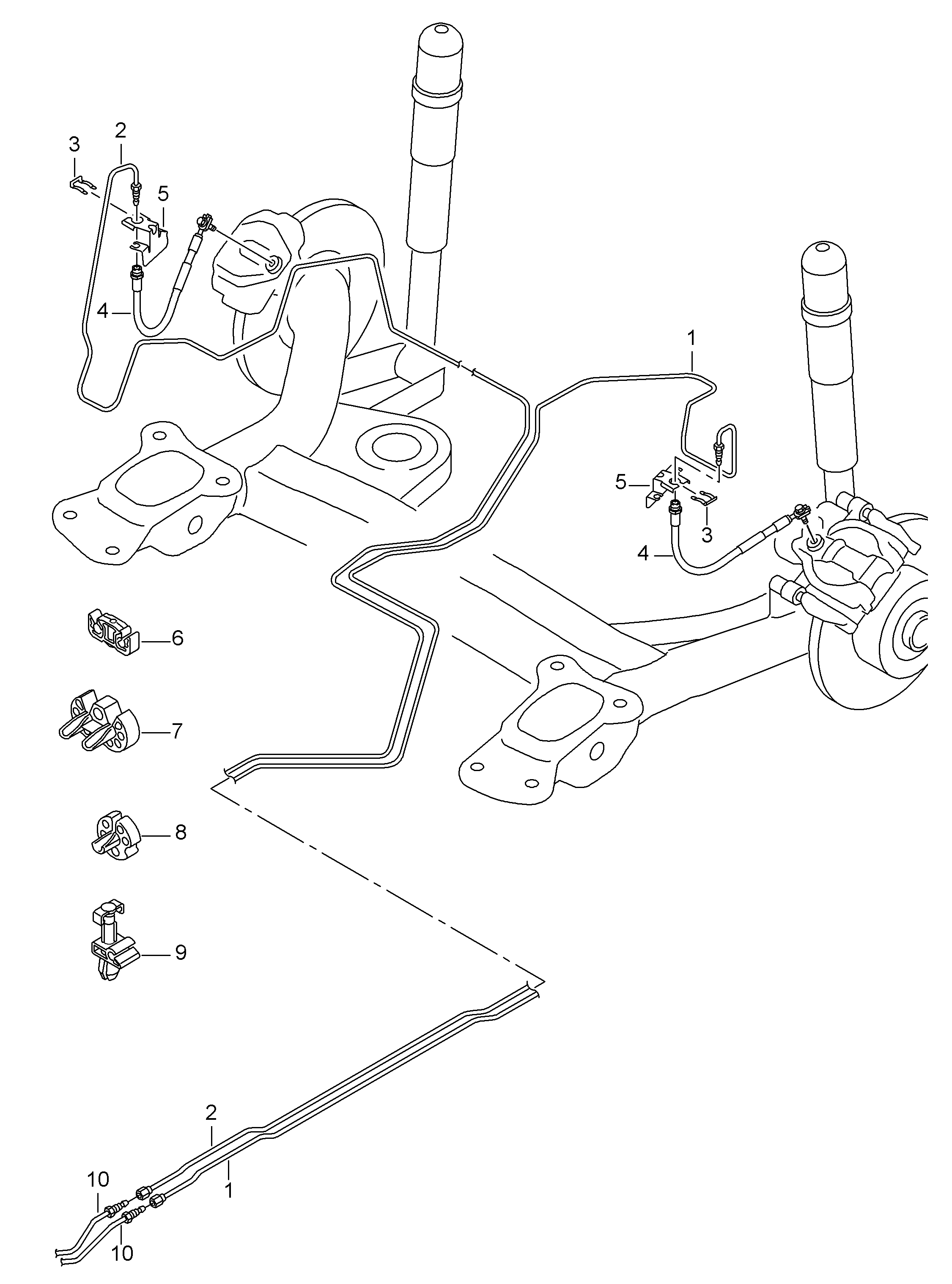 VW 191 611 715 - Nosač, držač kočionog crijeva www.molydon.hr