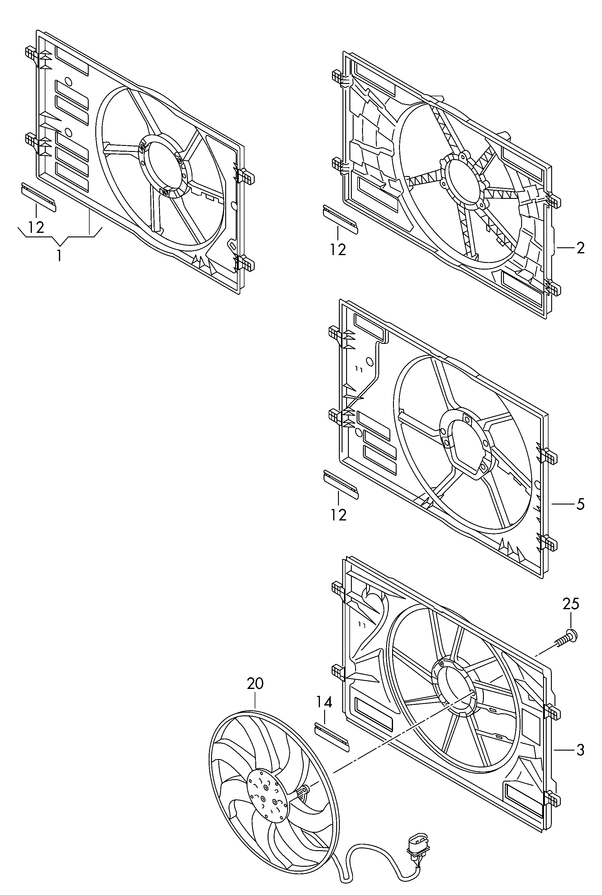 Skoda 5Q0121203AA - Ventilator, hladjenje motora www.molydon.hr