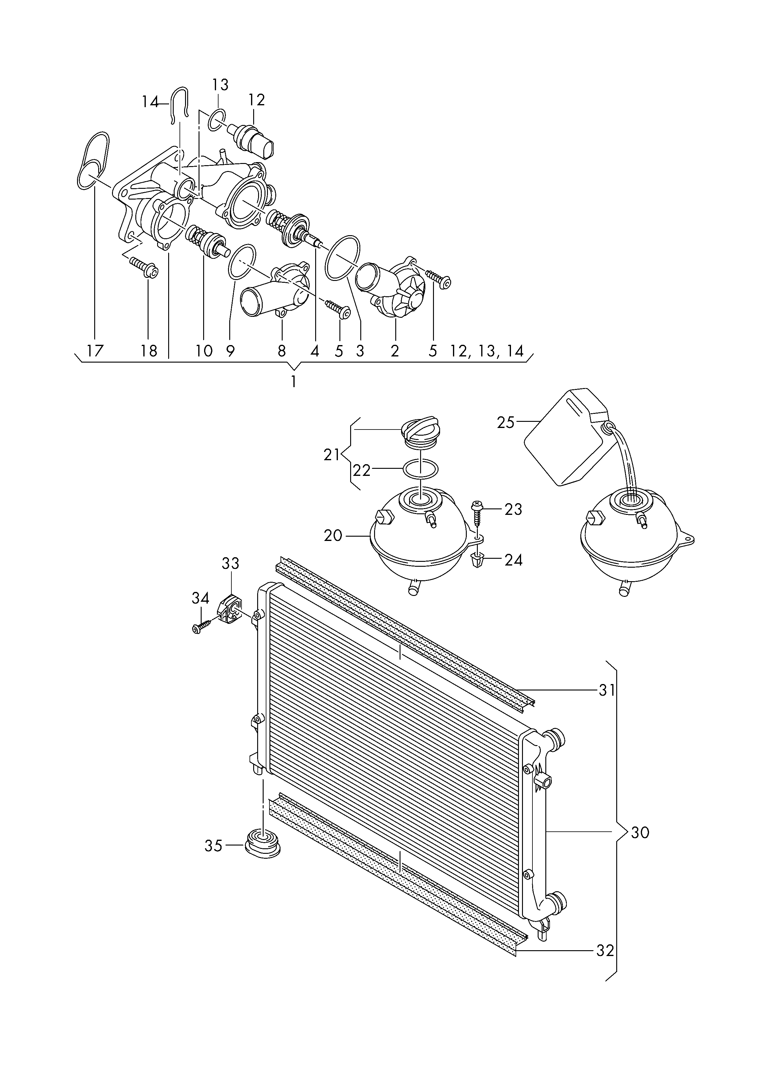 Seat 03C 121 110 F - Termostat, rashladna tekućinu www.molydon.hr