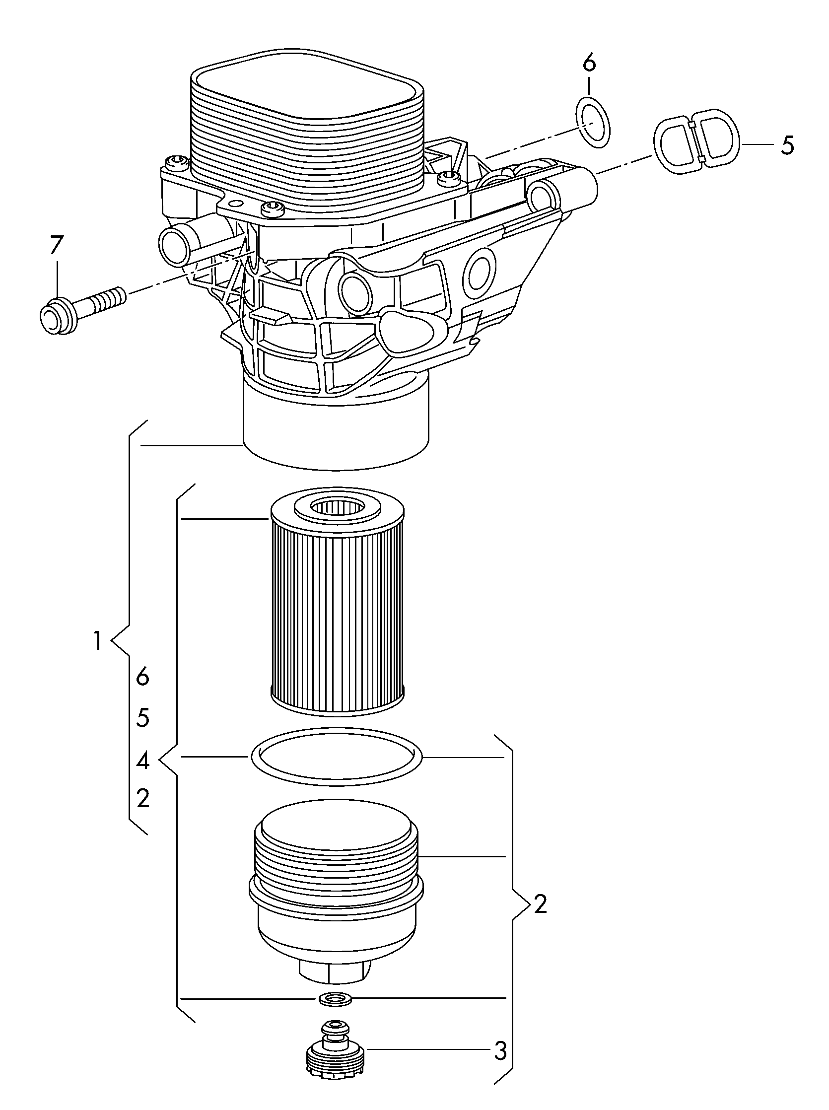 Seat 03N115389B - Uljni hladnjak, ulje za motor www.molydon.hr