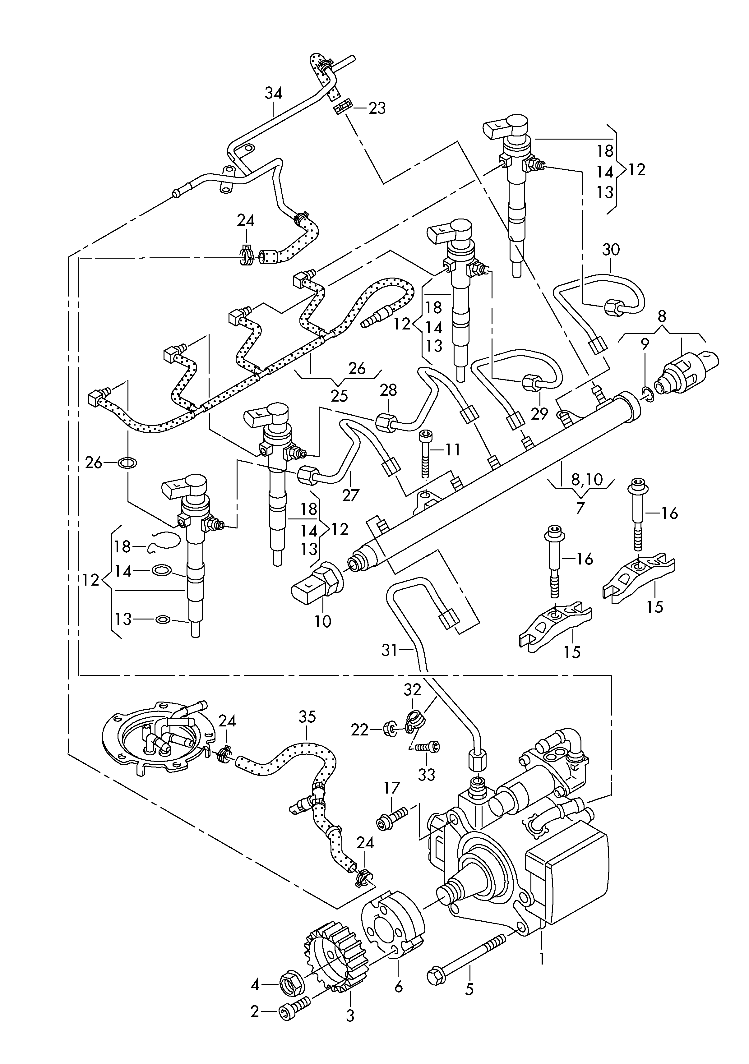 Seat 03L130277S - Nosač dizni www.molydon.hr