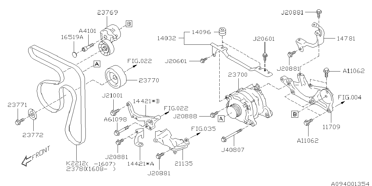 Subaru 809221200 - Klinasti rebrasti remen  www.molydon.hr