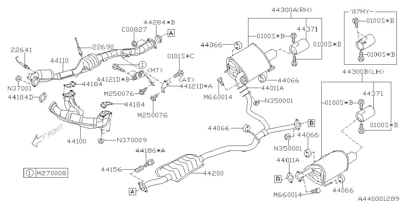 Subaru 44620AA401 - Katalizator www.molydon.hr