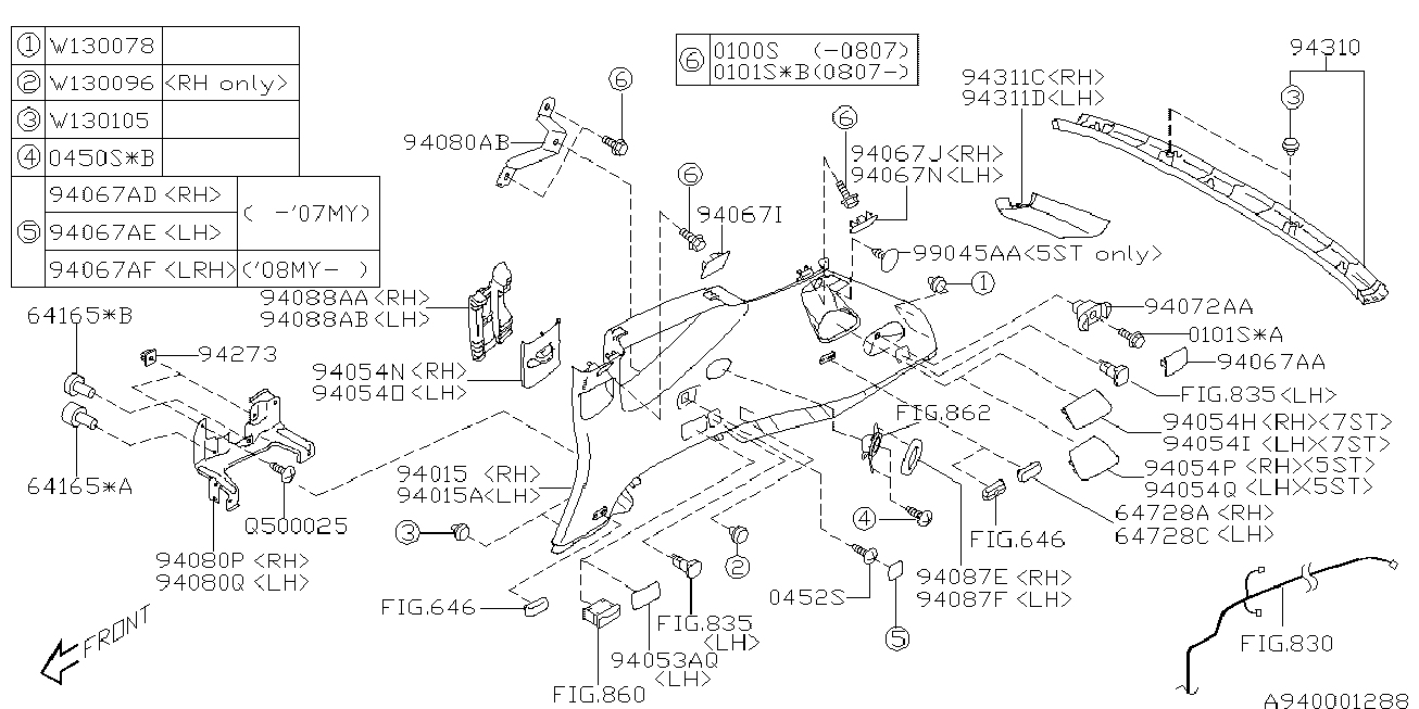 Subaru 909130105 - Kopča ukrasna/zaštitna lajsna www.molydon.hr