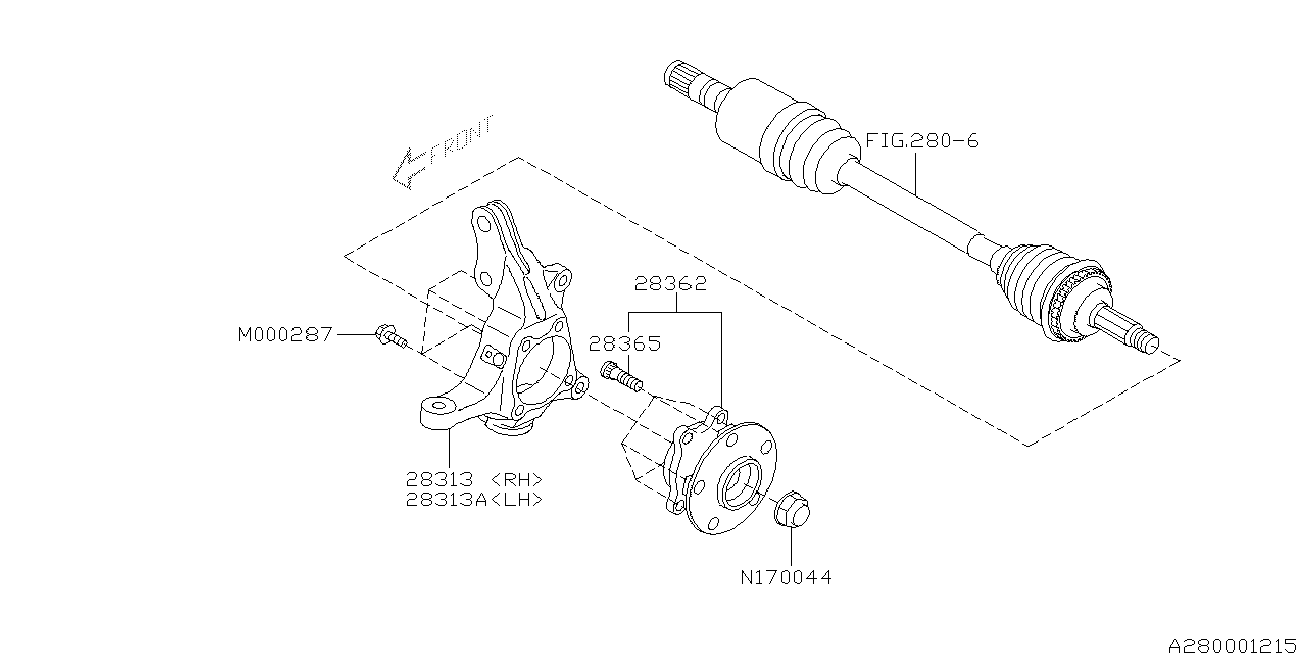 Subaru 28365-FE000 - Brezon ( pržonjera) www.molydon.hr