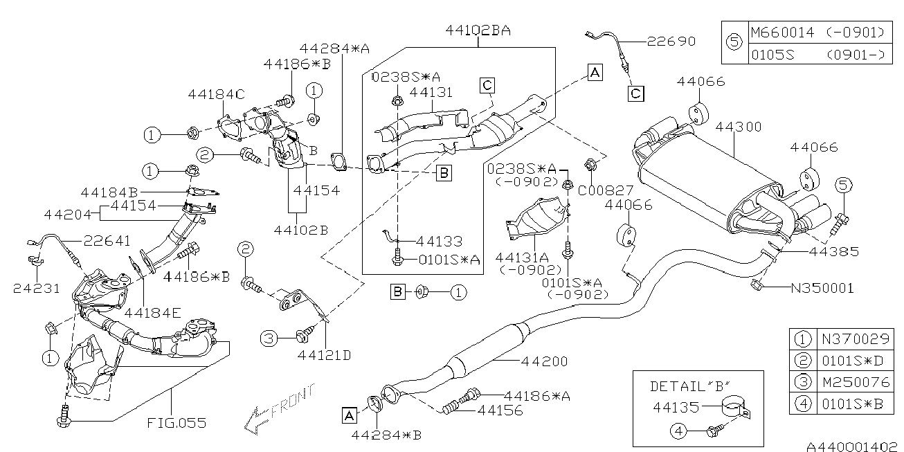 Subaru 22690AA850 - Lambda-sonda www.molydon.hr