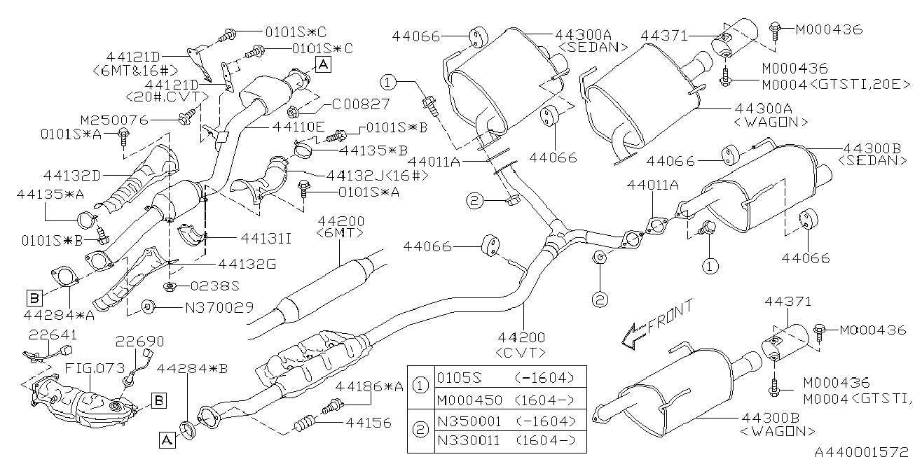 Subaru 44011-AG000 - Brtva, Ispušna Cijev www.molydon.hr