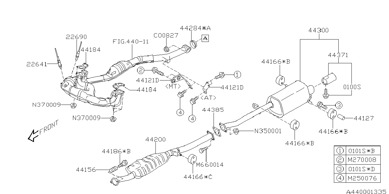 Subaru 22690-AA831 - Lambda-sonda www.molydon.hr