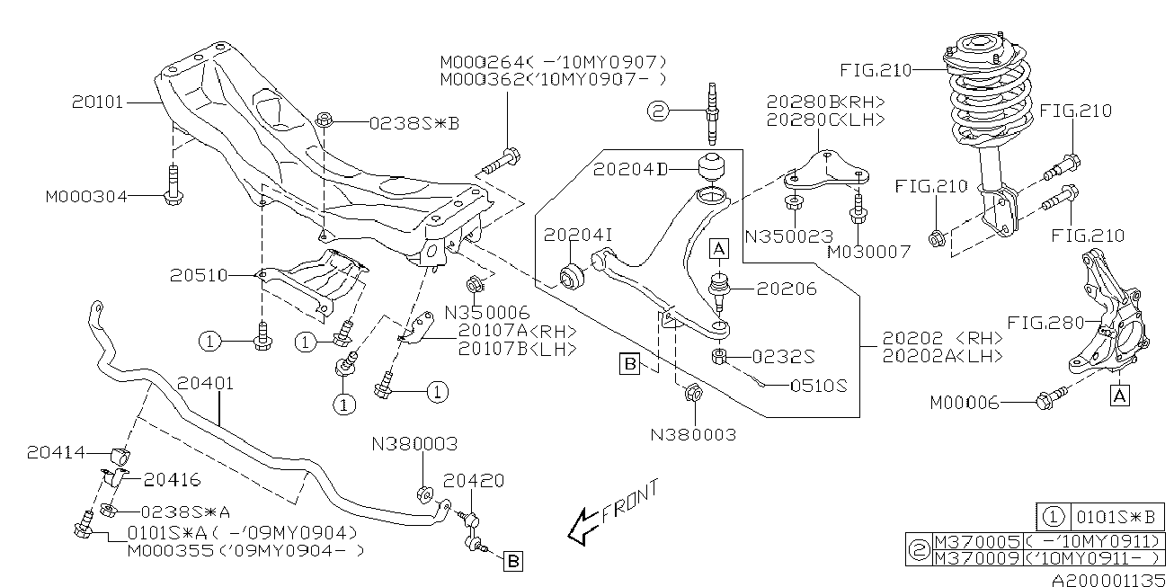 Subaru 20204-XA00B - Selen / Prigušni blok, Ovjes kotača www.molydon.hr