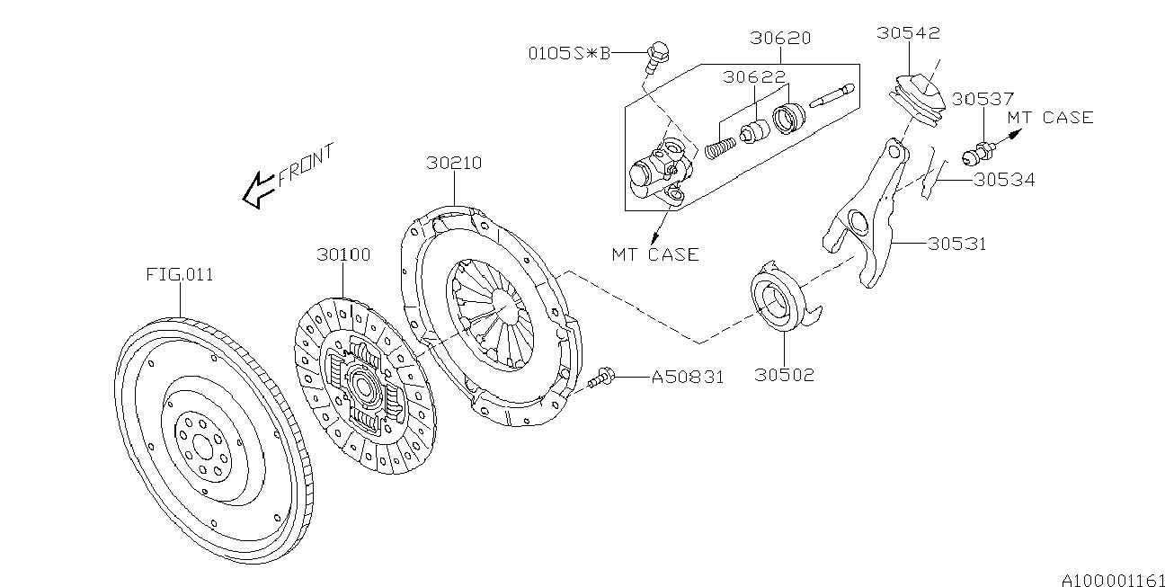 Subaru 30210-AA690 - Potisna Ploča kvacila www.molydon.hr