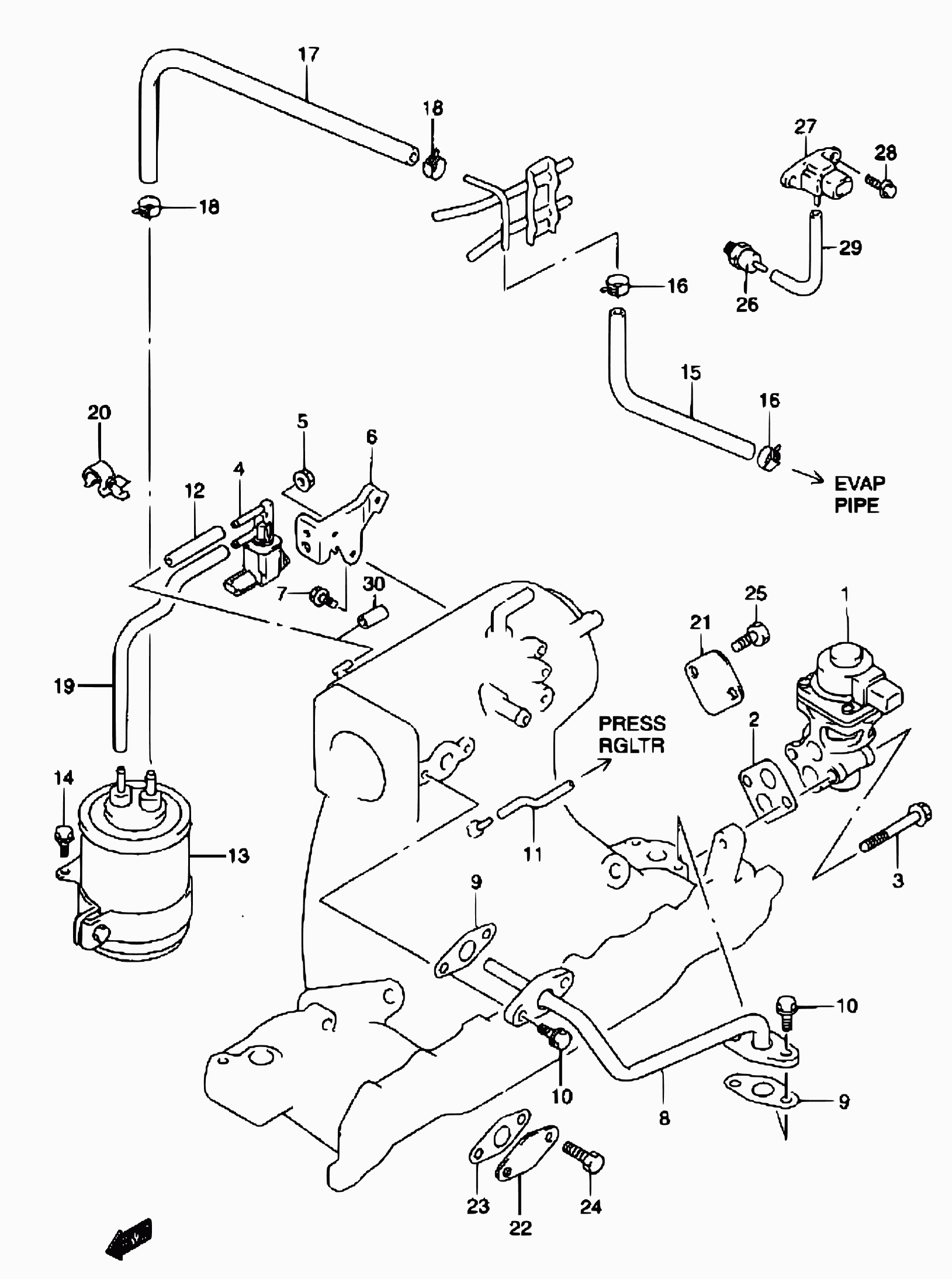 Suzuki 18590-81A00 - Senzor, pritisak usisne Cijevi www.molydon.hr