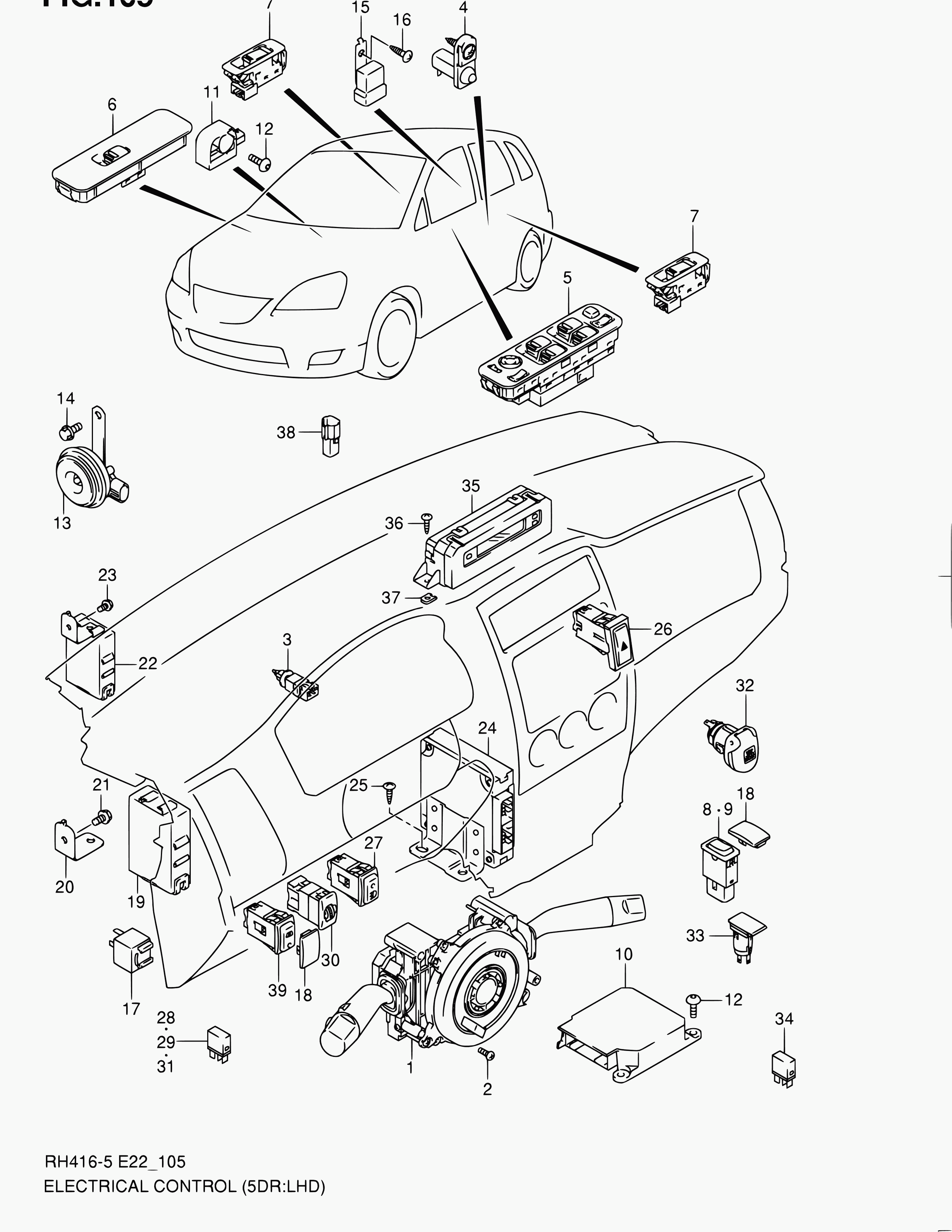 Suzuki 38860-76F01 - Relej, glavna struja www.molydon.hr