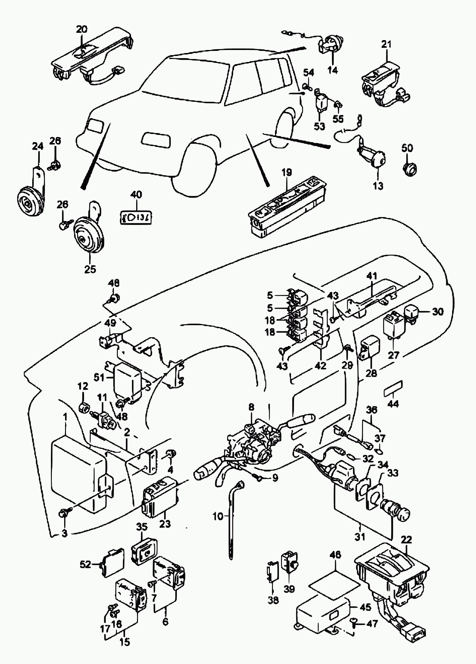 Subaru 37740-60D01 - Prekidač, aktiviranje kvacila (GRA-uredj za regul brzine) www.molydon.hr