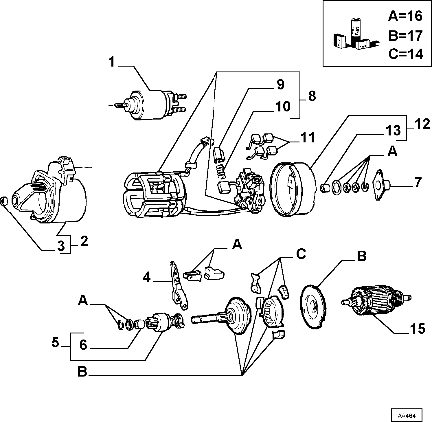 Lancia 9944478 - Elektromagnetni Prekidač, starter www.molydon.hr