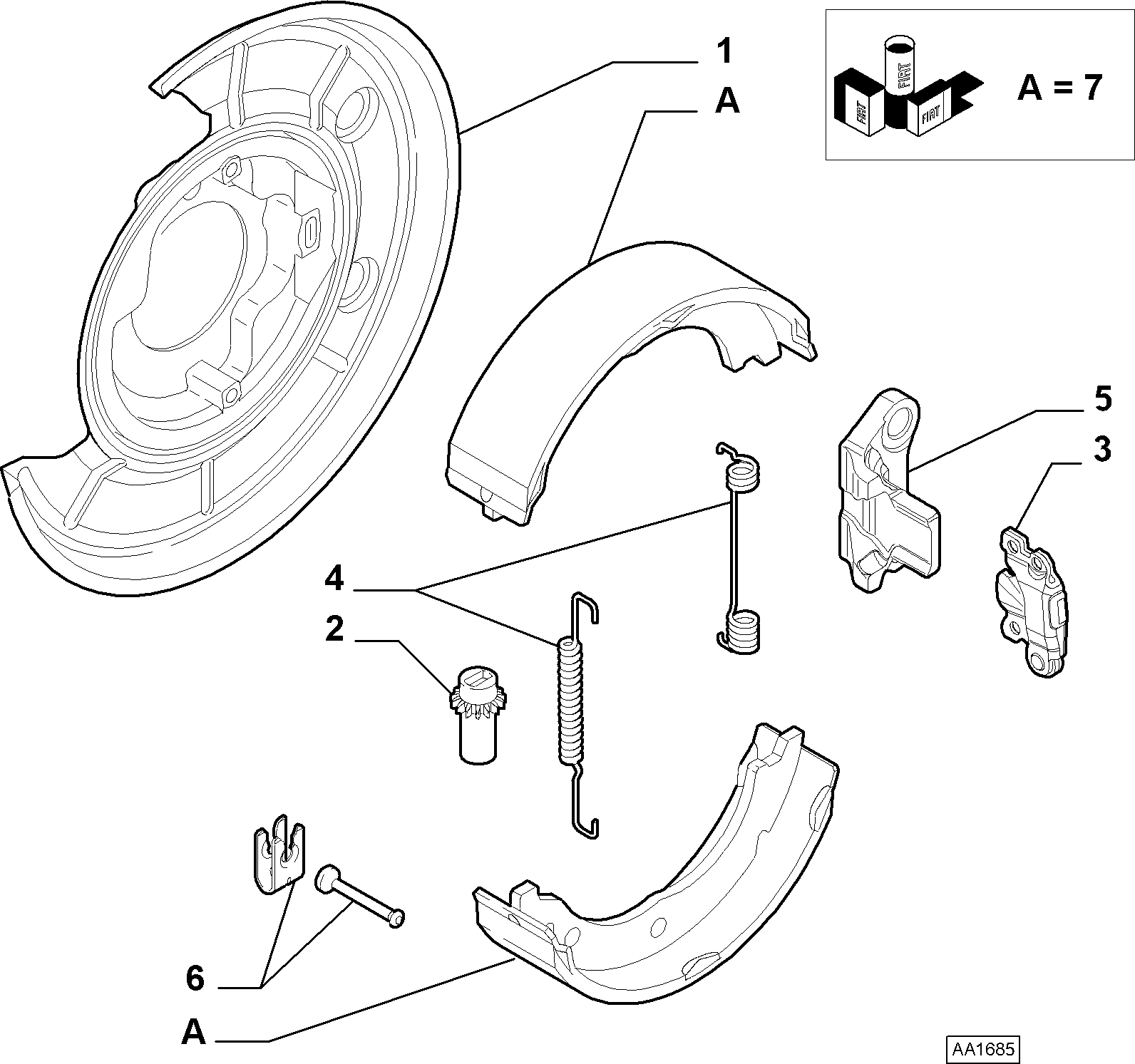 FIAT 77364018 - ANKER PLOČA | Lim za zaštitu od prskanja, kočioni disk www.molydon.hr