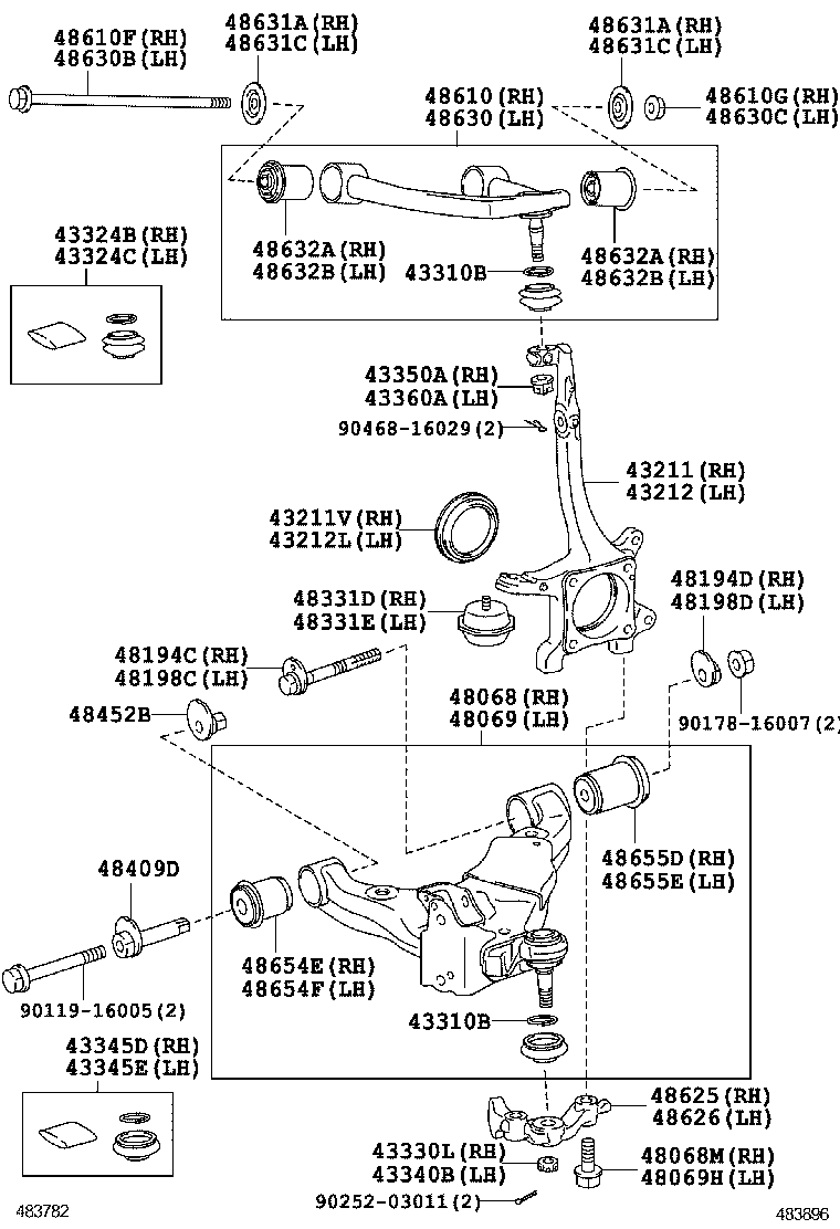 TOYOTA 48632-60040 - Selen / Prigušni blok, Ovjes kotača www.molydon.hr