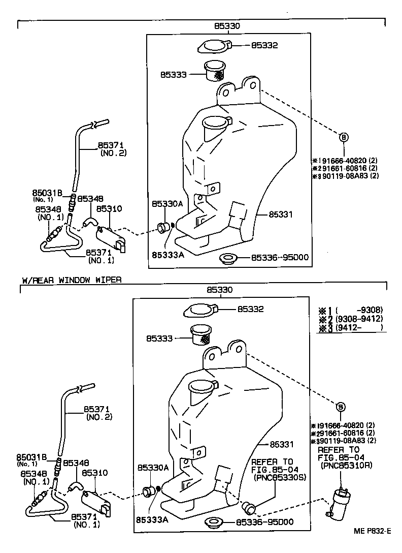 TOYOTA 85330-28040 - Pumpa za tekućinu za pranje, pranje vjetrobrana www.molydon.hr