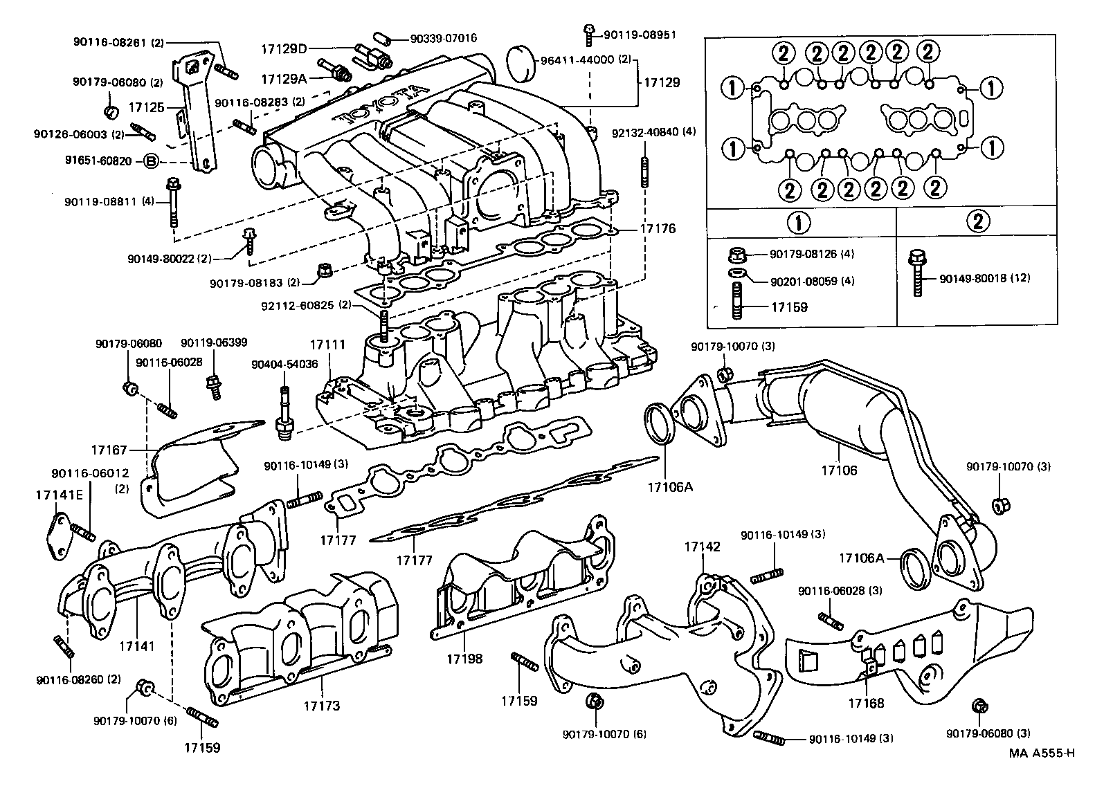 TOYOTA 9011608260 - Vijak, Ispušni sistem www.molydon.hr