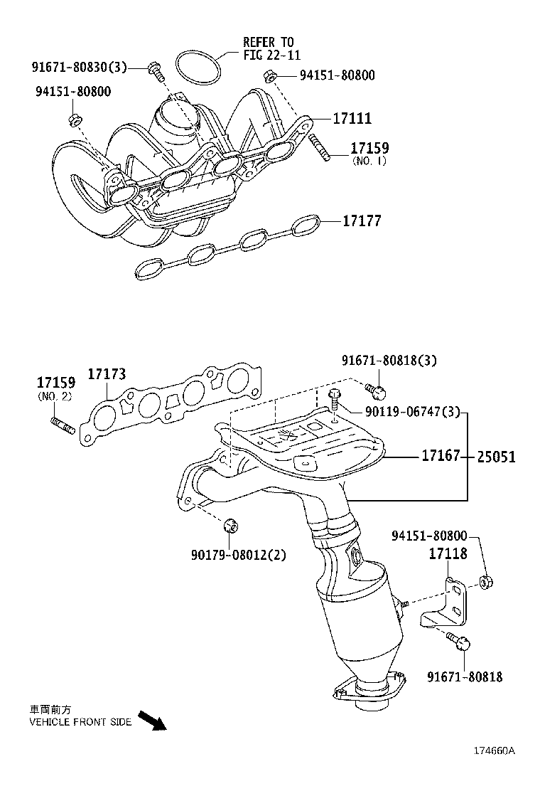 TOYOTA 250510J020 - Katalizator www.molydon.hr