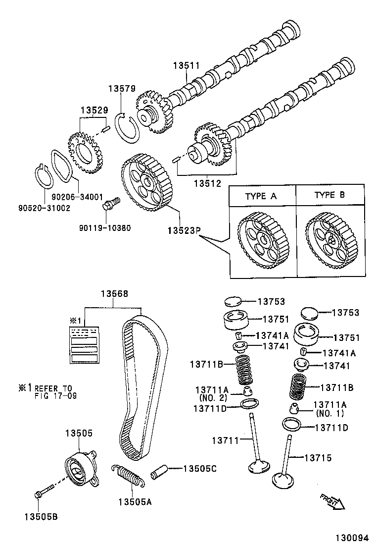 LEXUS 13568-19046 - Komplet zupčastog remena www.molydon.hr