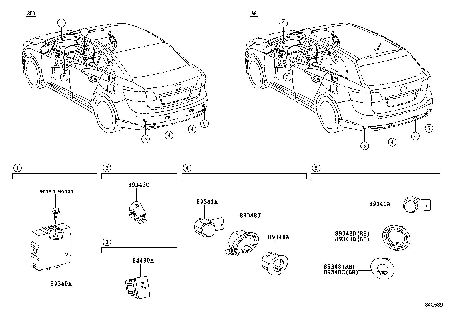 TOYOTA 8934105010A0 - Senzor, Pomoć za parkiranje www.molydon.hr