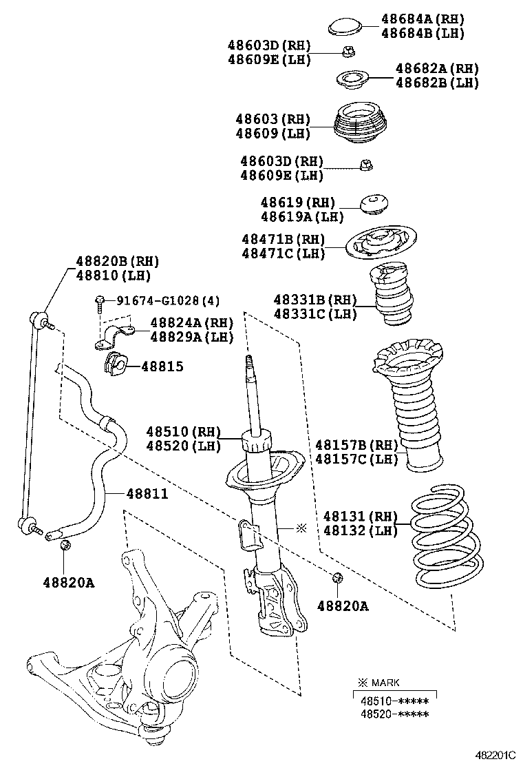 Daihatsu 48619-0D011 - Nosač amortizera www.molydon.hr