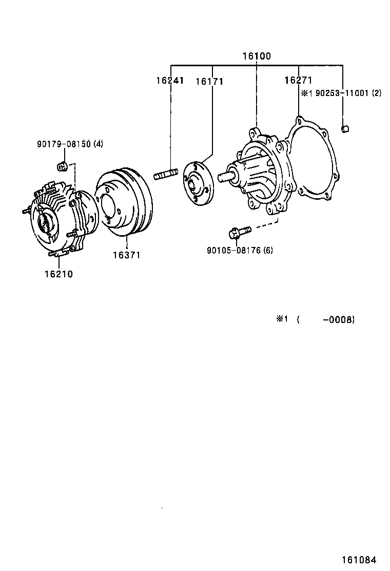 VW 16100-59255 - Vodena pumpa www.molydon.hr