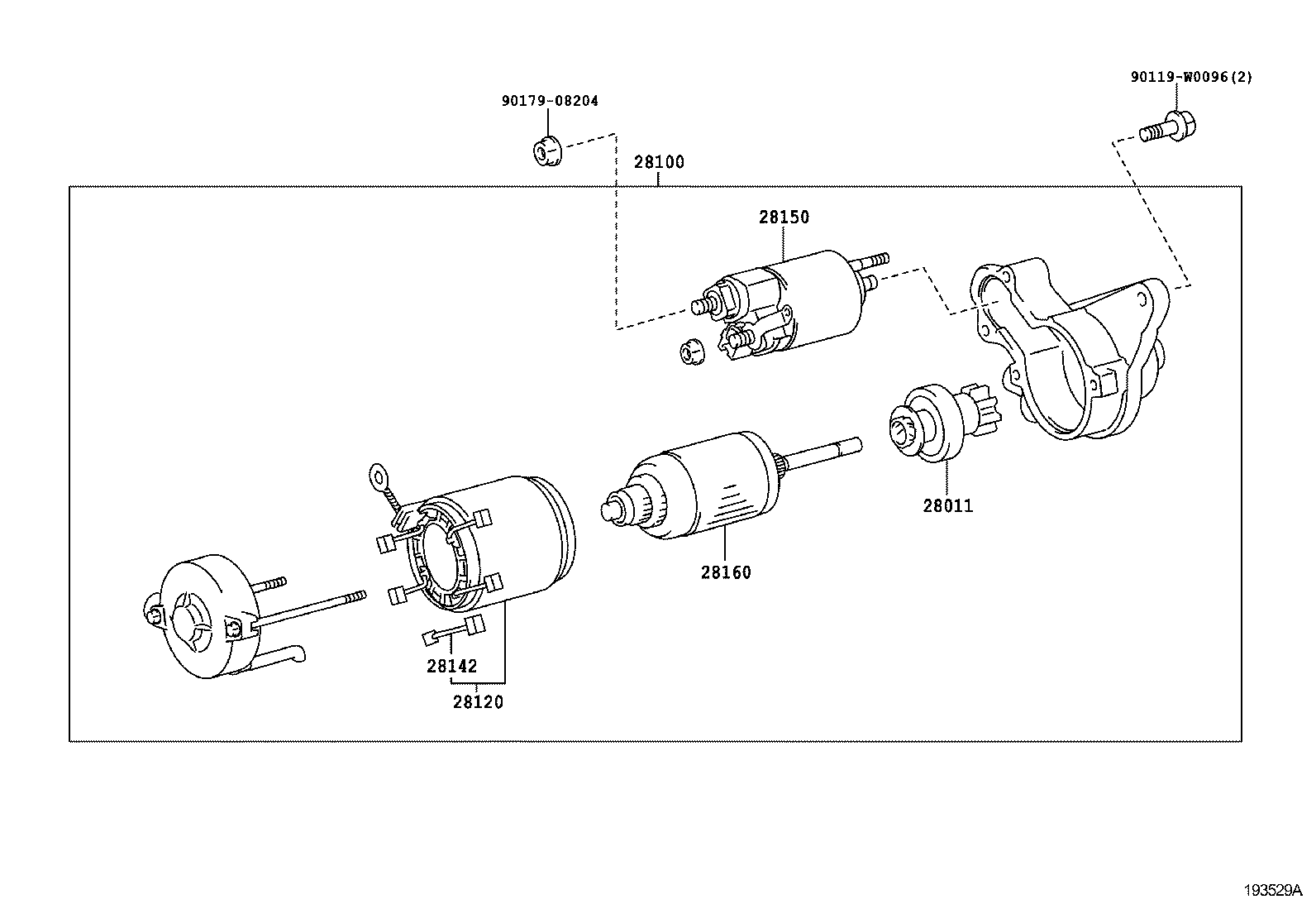 TOYOTA 281000Q050 - Starter www.molydon.hr