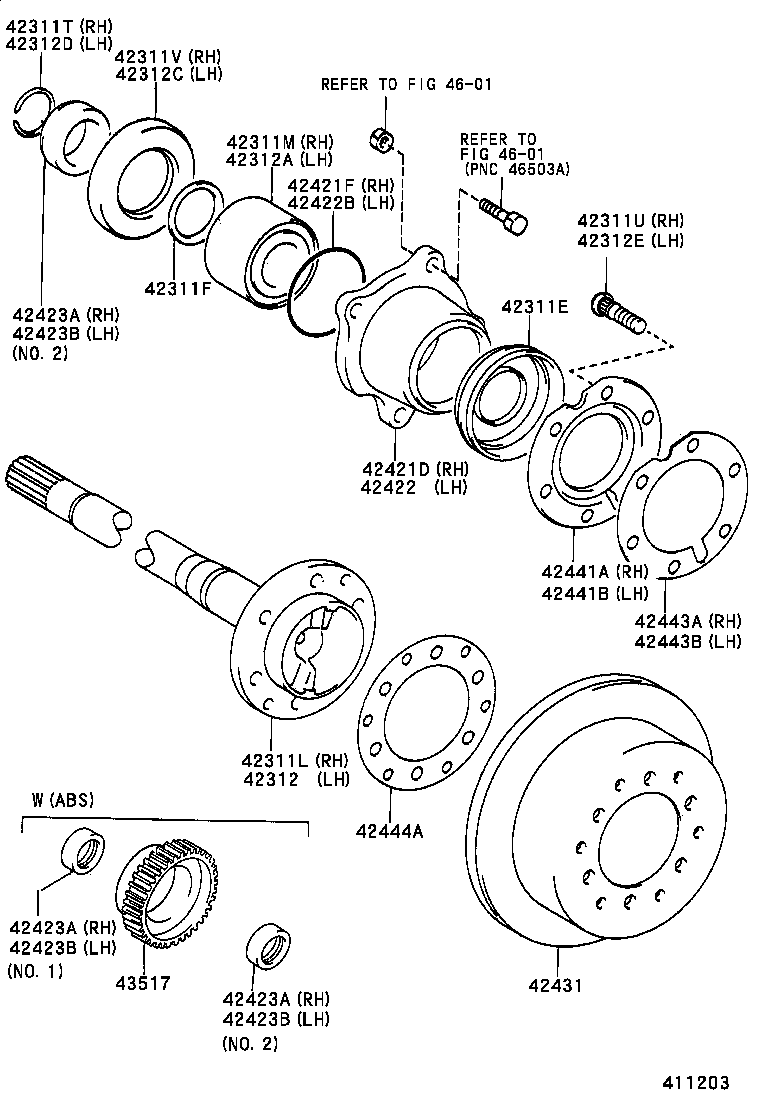 TOYOTA 90301-78001 - Komplet Ležaja kotača www.molydon.hr