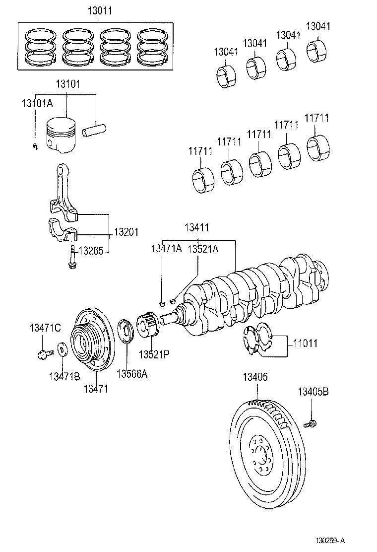 TOYOTA 13450-27011 - Zamašnjak www.molydon.hr