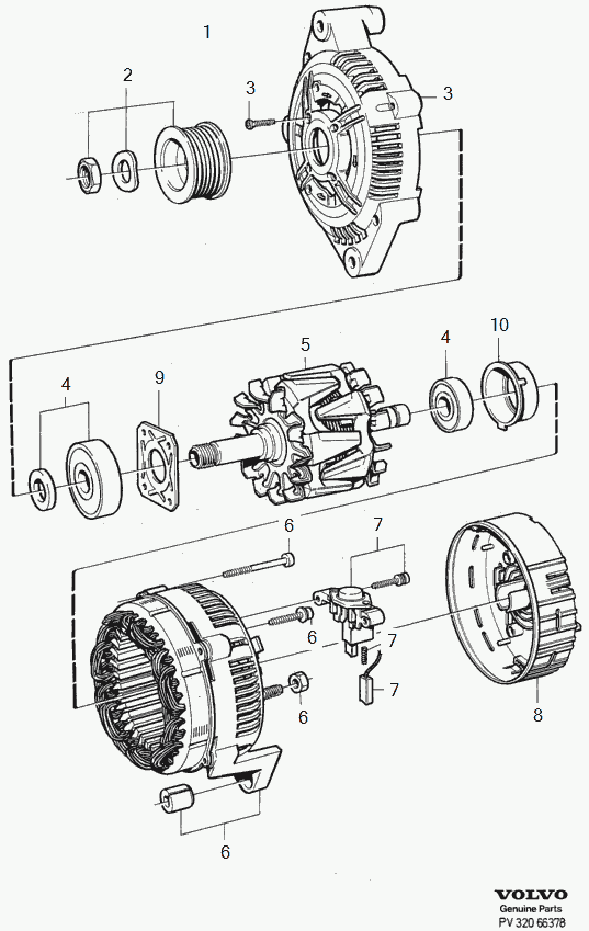 Volvo 9 162 424 - Alternator www.molydon.hr