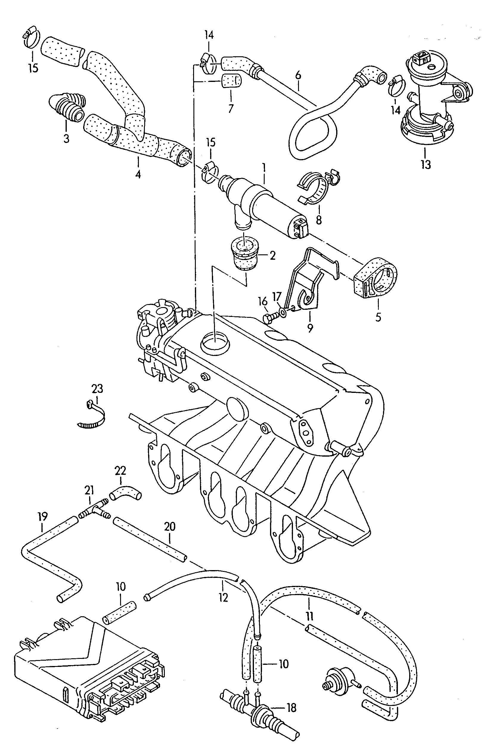 Seat 113 201 943B - Crijevo vakuuma, kočioni sistem www.molydon.hr